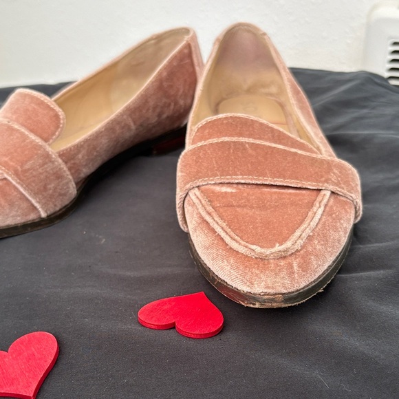 Sole Society Pink Velvet Loafers - Picture 5 of 9